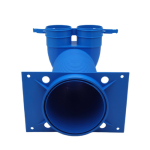 CURVA 90º P/ GRELHA Ø125 2X75 TUBO Ø75 SEMI-RIGIDO - Leiritécnica - Image 3